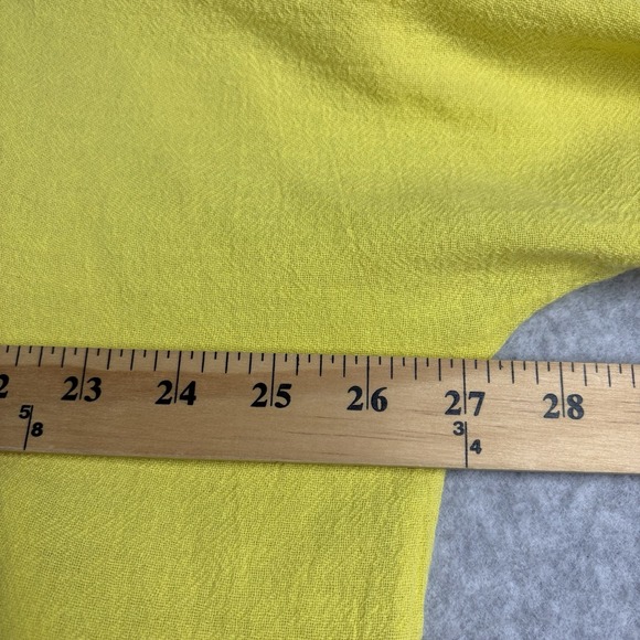 Oh My Gauze Top Women's 3 Yellow Asymetric No Size Tag Check Boho Lagenlook - Picture 6 of 10